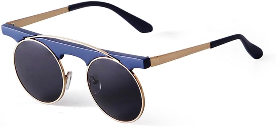 Женские солнцезащитные очки LVTFCO в ретро-стиле, маленькая круглая оправа, модные, забавные, в стиле хип-хоп, коричневые, с зеркальными линзами, цельнометаллические, C111 Blue
Женские солнцезащитные очки LVTFCO в ретро-стиле, маленькая круглая оправа, модные, забавные, в стиле хип-хоп, коричневые, с зеркальными линзами, цельнометаллические, C111 Blue