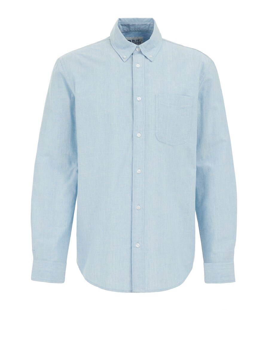 Рубашка на пуговицах Comfort fit WE Fashion, светло-синий
Рубашка на пуговицах Comfort fit WE Fashion, светло-синий