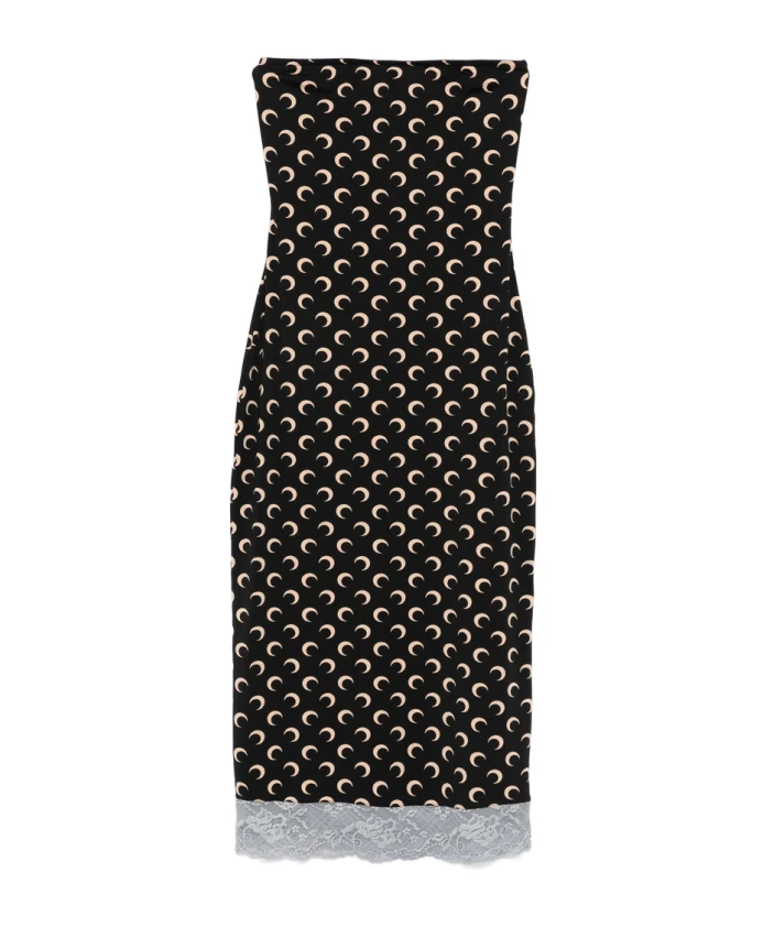 Платье-Миди из трикотажа с узором «полумесяц» Marine Serre, черный
Платье-Миди из трикотажа с узором «полумесяц» Marine Serre, черный