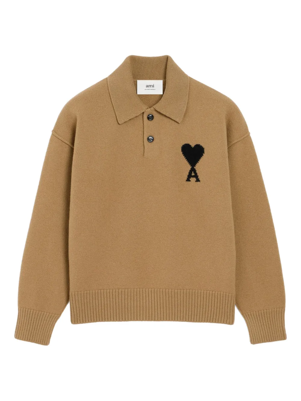 Свитер с монограммой Ami de Coeur AMI Paris, коричневый
Свитер с монограммой Ami de Coeur AMI Paris, коричневый