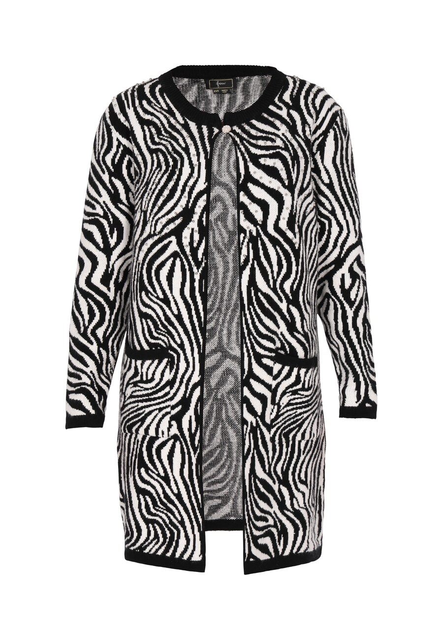 Вязаный кардиган faina Knit Cardigan, черный 
Вязаный кардиган faina Knit Cardigan, черный