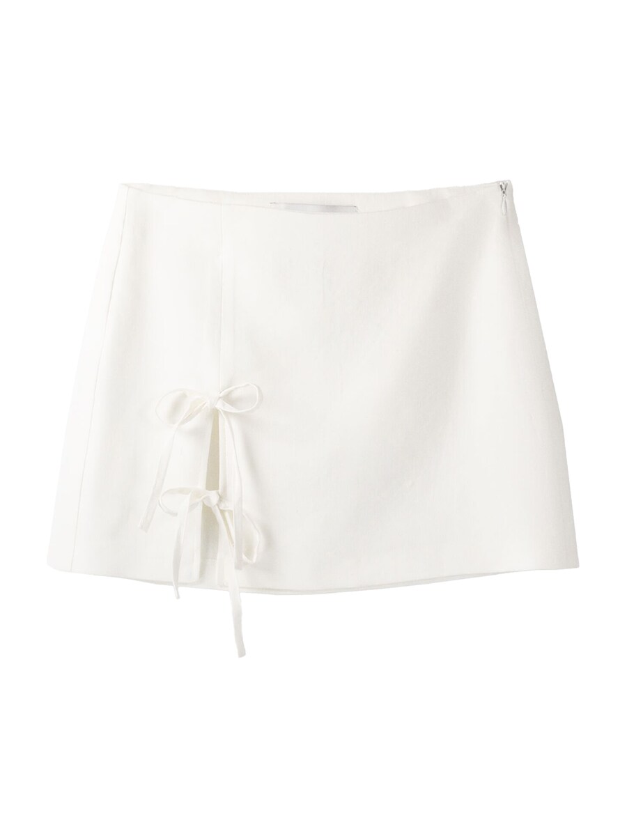 Юбка Bershka, белый 
Юбка Bershka, белый