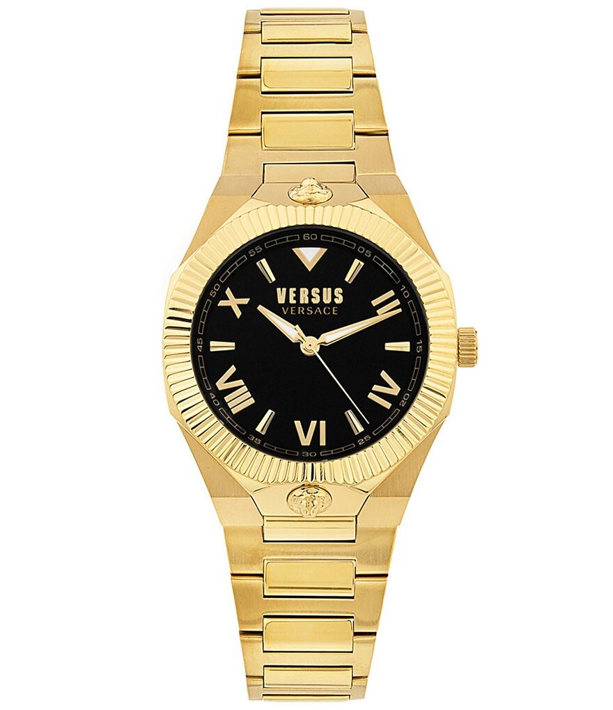 Женские аналоговые часы Versus By Versace Echo Park с черным циферблатом и золотым браслетом из нержавеющей стали, золотой
Женские аналоговые часы Versus By Versace Echo Park с черным циферблатом и золотым браслетом из нержавеющей стали, золотой