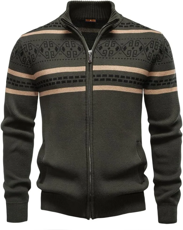 Мужской кардиган с полной застежкой-молнией, воротником-стойкой и двумя передними карманами Mmnuagebleu
Мужской кардиган с полной застежкой-молнией, воротником-стойкой и двумя передними карманами Mmnuagebleu