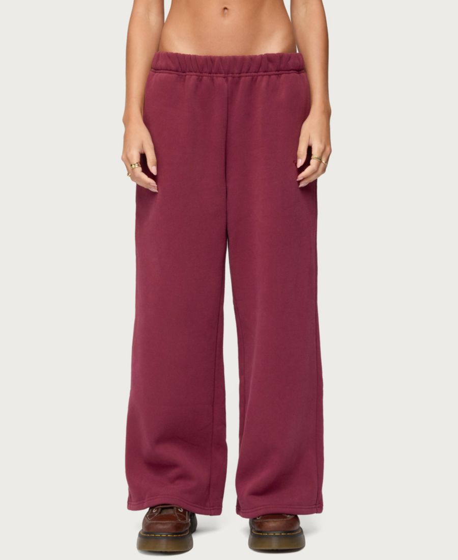 Женские базовые спортивные штаны с широкими штанинами для девочек Edikted, Burgundy
Женские базовые спортивные штаны с широкими штанинами для девочек Edikted, Burgundy