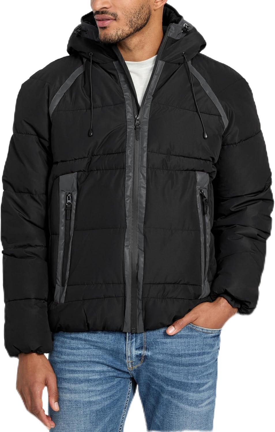 GUESS Мужская куртка Fredric Taping Heavy Puffa, Jet Black
GUESS Мужская куртка Fredric Taping Heavy Puffa, Jet Black