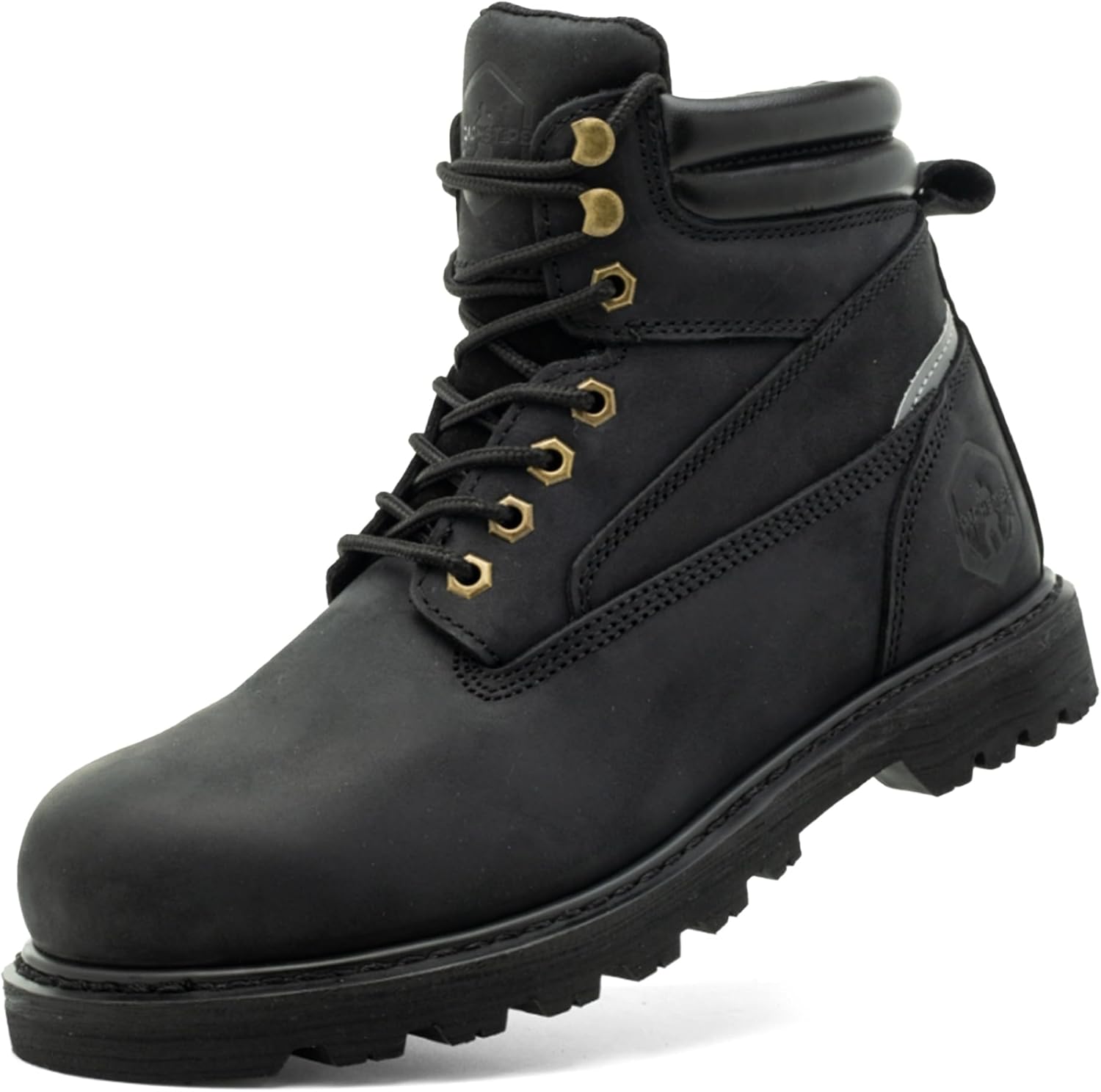 Мужские ботинки TOUGHSTEPS с металлическим носком, 15 см, противоскользящие, утепленные, из резины и кожи, комфортные, безопасные, прочные, для промышленного строительства, черный
Мужские ботинки TOUGHSTEPS с металлическим носком, 15 см, противоскользящие, утепленные, из резины и кожи, комфортные, безопасные, прочные, для промышленного строительства, черный