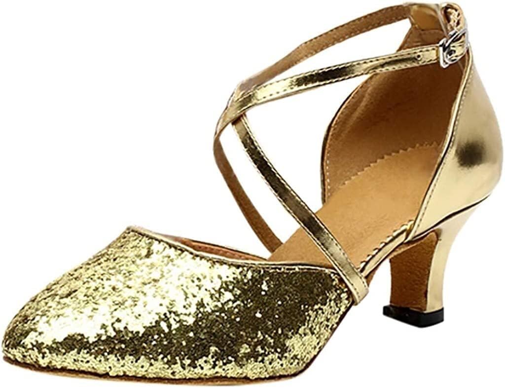 Женские босоножки на каблуке Louis Vuitton, кожаные танцевальные туфли с пайетками, закрытый носок, для бальных и латиноамериканских танцев (Цвет: черный, Размер: 5 UK) Generic
Женские босоножки на каблуке Louis Vuitton, кожаные танцевальные туфли с пайетками, закрытый носок, для бальных и латиноамериканских танцев (Цвет: черный, Размер: 5 UK) Generic