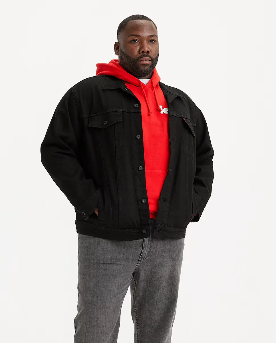 Мужская джинсовая куртка, большие размеры Levi's, черный
Мужская джинсовая куртка, большие размеры Levi's, черный