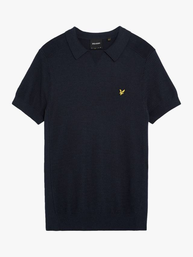 Вязаная поло в рубчик «елочка» Lyle & Scott, Dark Navy
Вязаная поло в рубчик «елочка» Lyle & Scott, Dark Navy