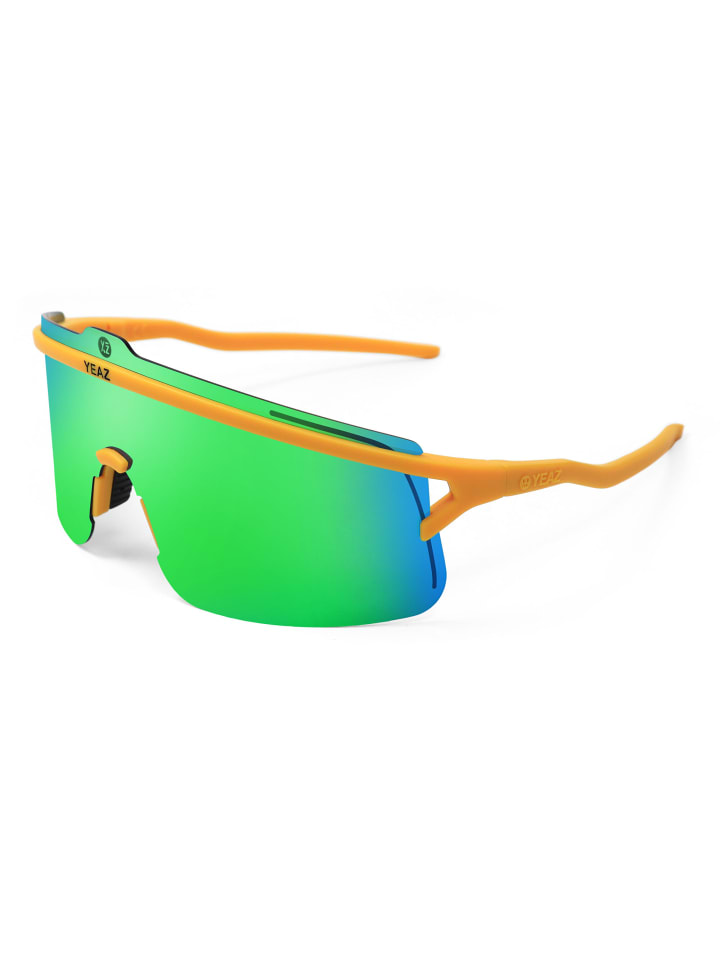 YEAZ Спортивные солнцезащитные очки SUNSHADE, черно-серебристые с желто-зелеными линзами
YEAZ Спортивные солнцезащитные очки SUNSHADE, черно-серебристые с желто-зелеными линзами