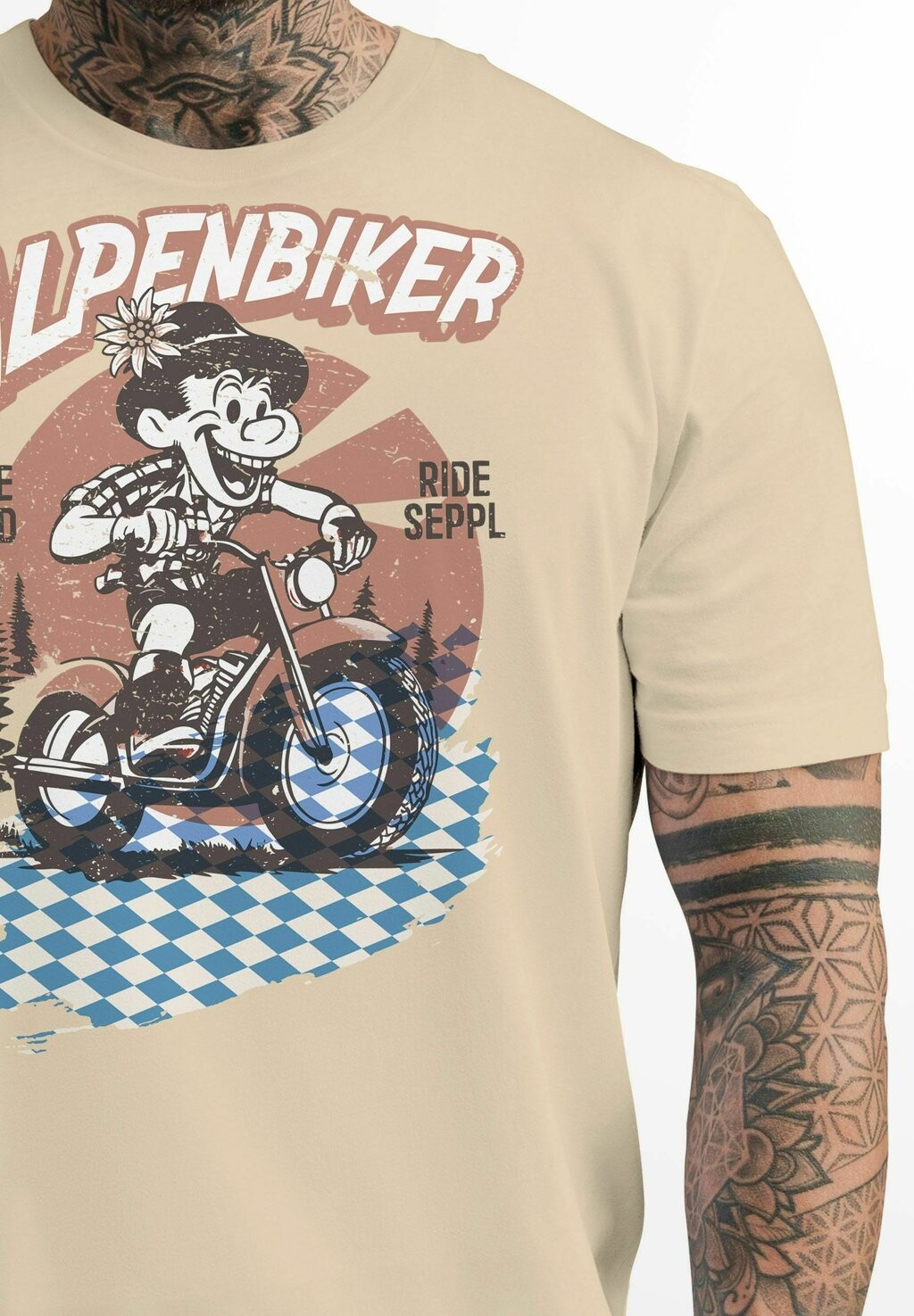 Футболка с принтом ALPEN BIKER BAYERN RETRO VINTAGE STYLE FASHION STREETSTYLE Neverless, бежевый
Футболка с принтом ALPEN BIKER BAYERN RETRO VINTAGE STYLE FASHION STREETSTYLE Neverless, бежевый