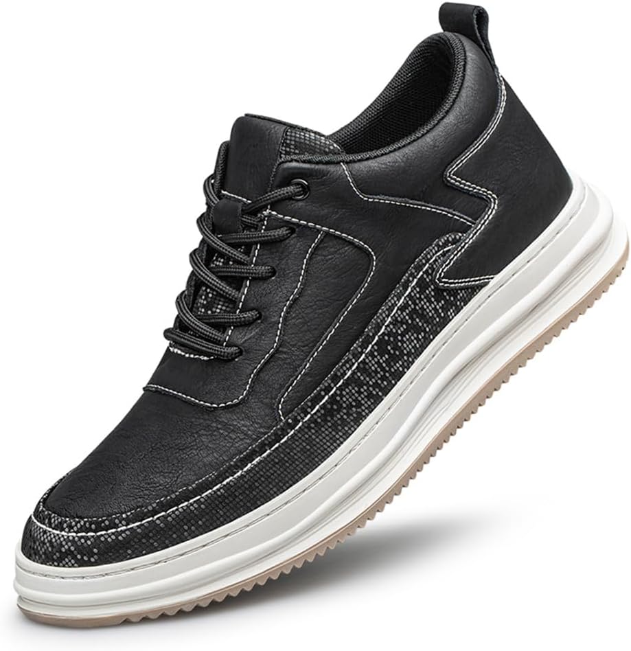 Мужская обувь на подъемной подошве, средние кожаные кроссовки с невидимым увеличением роста, модные высокие ботинки для мужчин Ygceeia, черный
Мужская обувь на подъемной подошве, средние кожаные кроссовки с невидимым увеличением роста, модные высокие ботинки для мужчин Ygceeia, черный