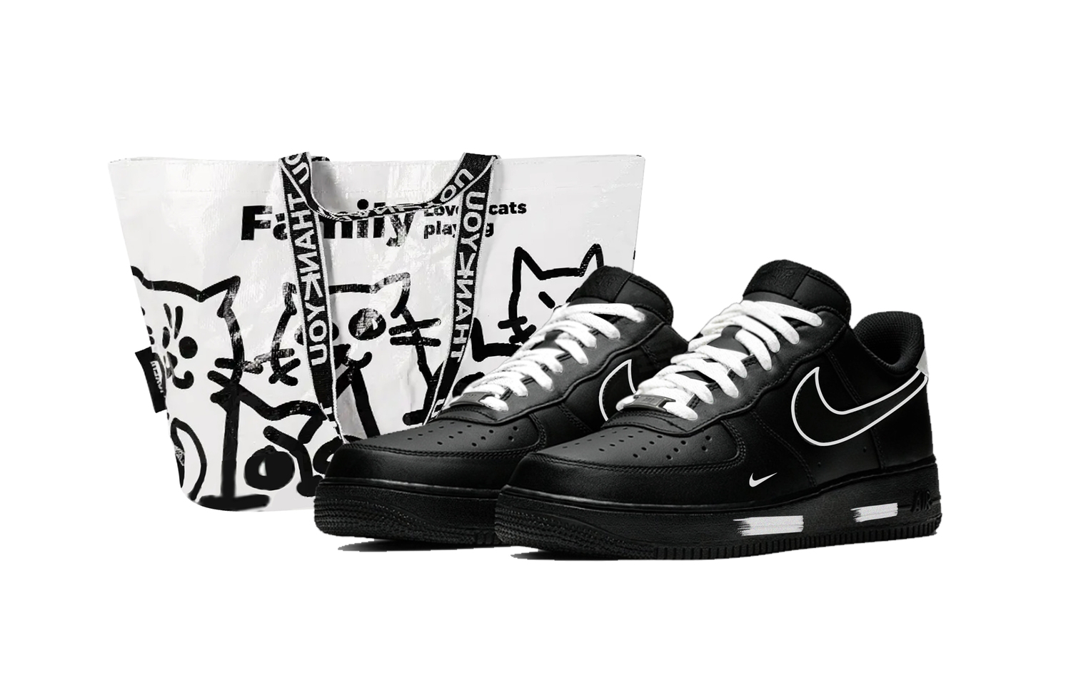 Кроссовки для скейтборда Air Force 1 Obsidian Shopping Bag Abrasion Resistant низкие унисекс Nike, черный/белый
Кроссовки для скейтборда Air Force 1 Obsidian Shopping Bag Abrasion Resistant низкие унисекс Nike, черный/белый