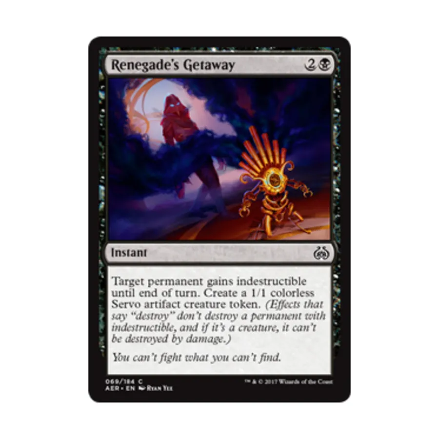 CCG Бегство отступника (клавиша C), MTG - Aether Revolt
CCG Бегство отступника (клавиша C), MTG - Aether Revolt