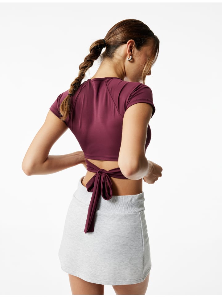 Футболка SS бордового цвета KOTON
Футболка SS бордового цвета KOTON