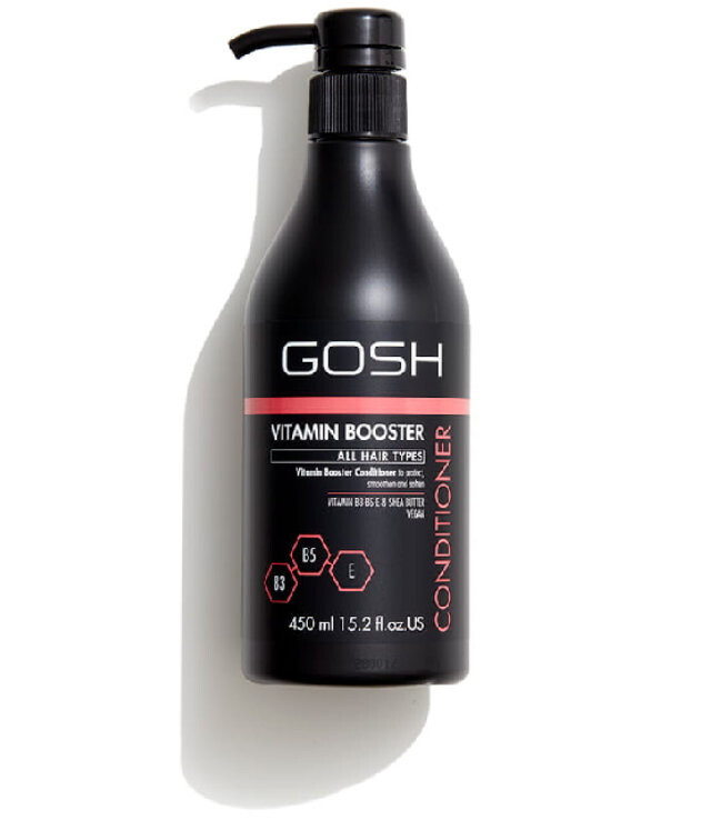 Gosh, Витаминный бустер, Разглаживающий кондиционер с витаминным бустером пантенолом, 450 мл
Gosh, Витаминный бустер, Разглаживающий кондиционер с витаминным бустером пантенолом, 450 мл