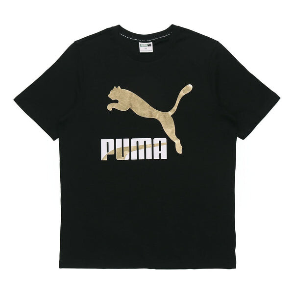 Футболка classics logo t-shirt 'black gold' Puma, черный
Футболка classics logo t-shirt 'black gold' Puma, черный