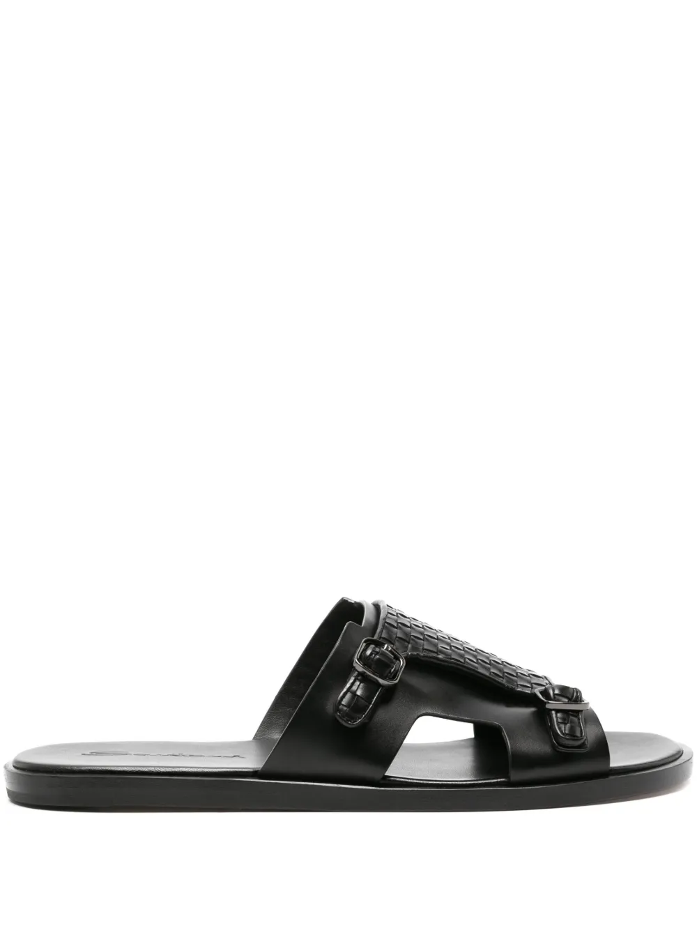 Шлепанцы Duo Santoni, черный 
Шлепанцы Duo Santoni, черный