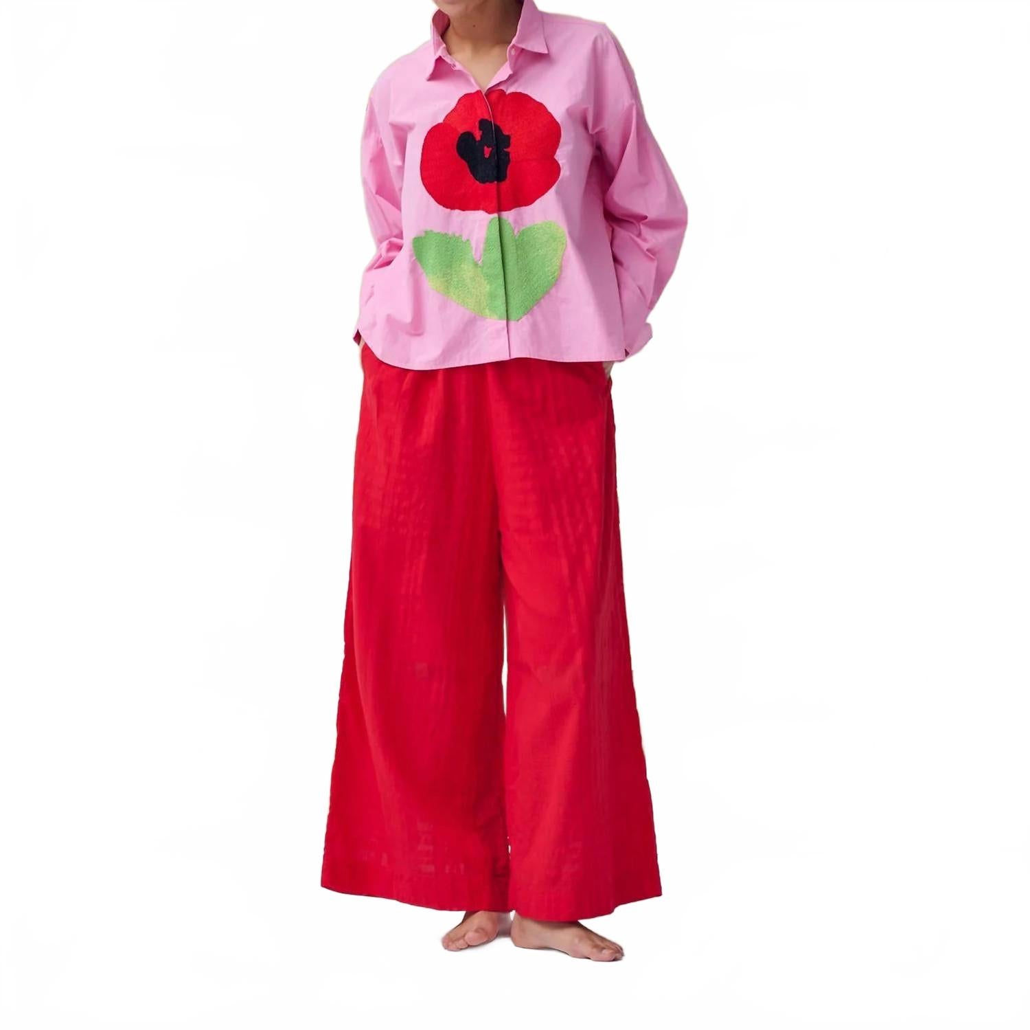 Рада Брюки в красном маковом цвете Mii Collection 
Рада Брюки в красном маковом цвете Mii Collection