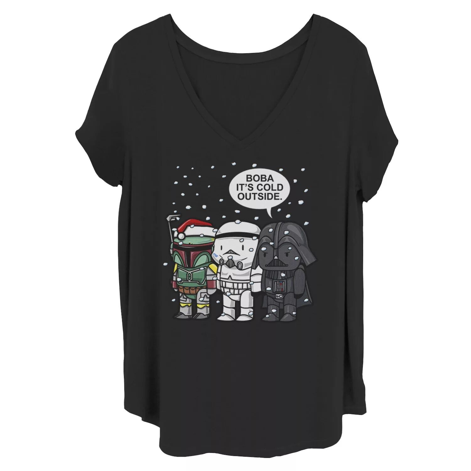 Футболка Juniors Plus Star Wars Christmas Boba «На улице холодно» Licensed Character 
Футболка Juniors Plus Star Wars Christmas Boba «На улице холодно» Licensed Character