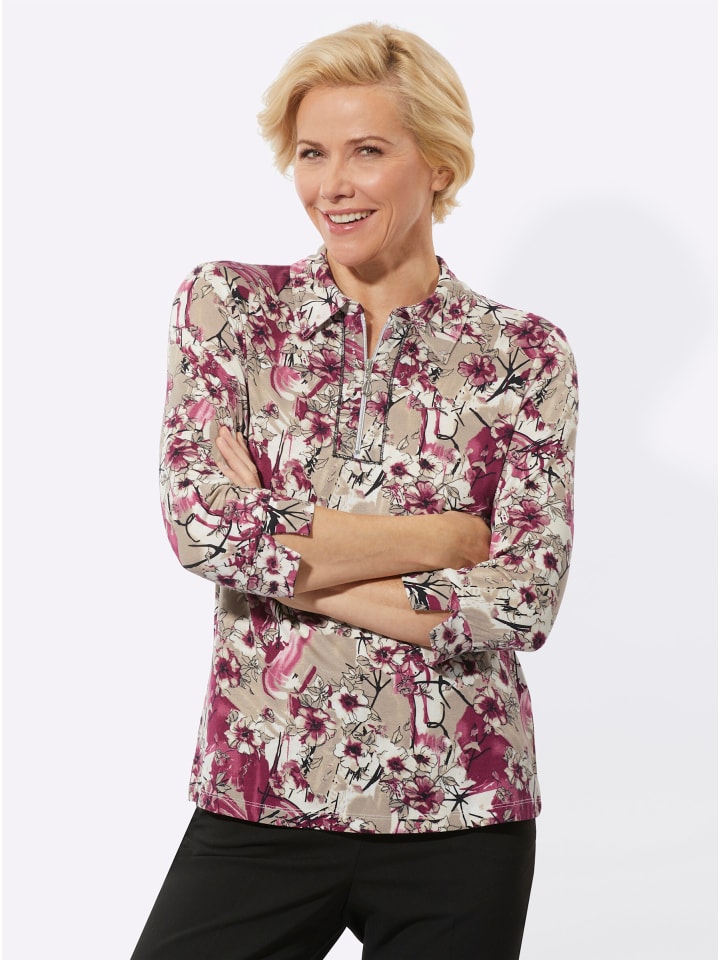 Рубашка поло с бордово-серым принтом WITT WEIDEN
Рубашка поло с бордово-серым принтом WITT WEIDEN