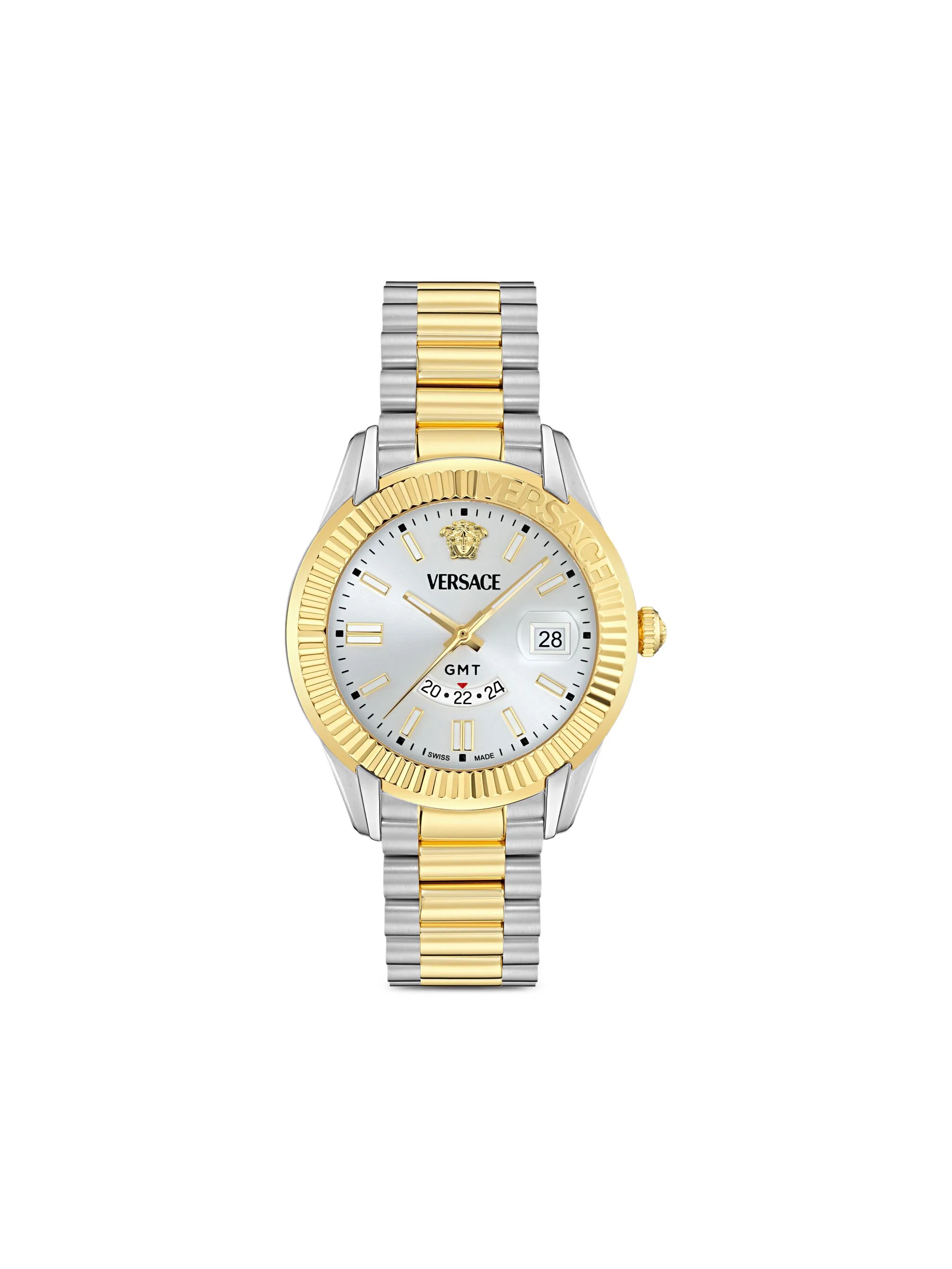 Наручные часы Greca GMT Fluted 41 мм Versace, серебристый
Наручные часы Greca GMT Fluted 41 мм Versace, серебристый