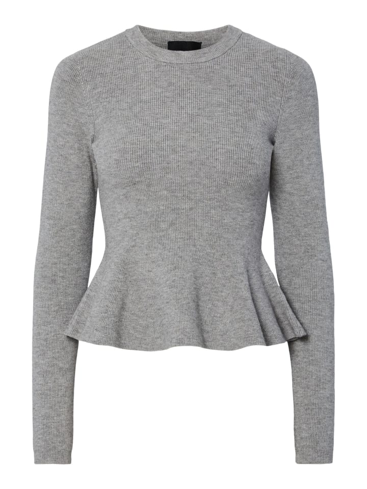 Свитер Pieces, средний серый меланж
Свитер Pieces, средний серый меланж