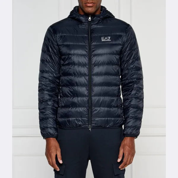 Пуховик стандартного кроя Ea7, синий
Пуховик стандартного кроя Ea7, синий