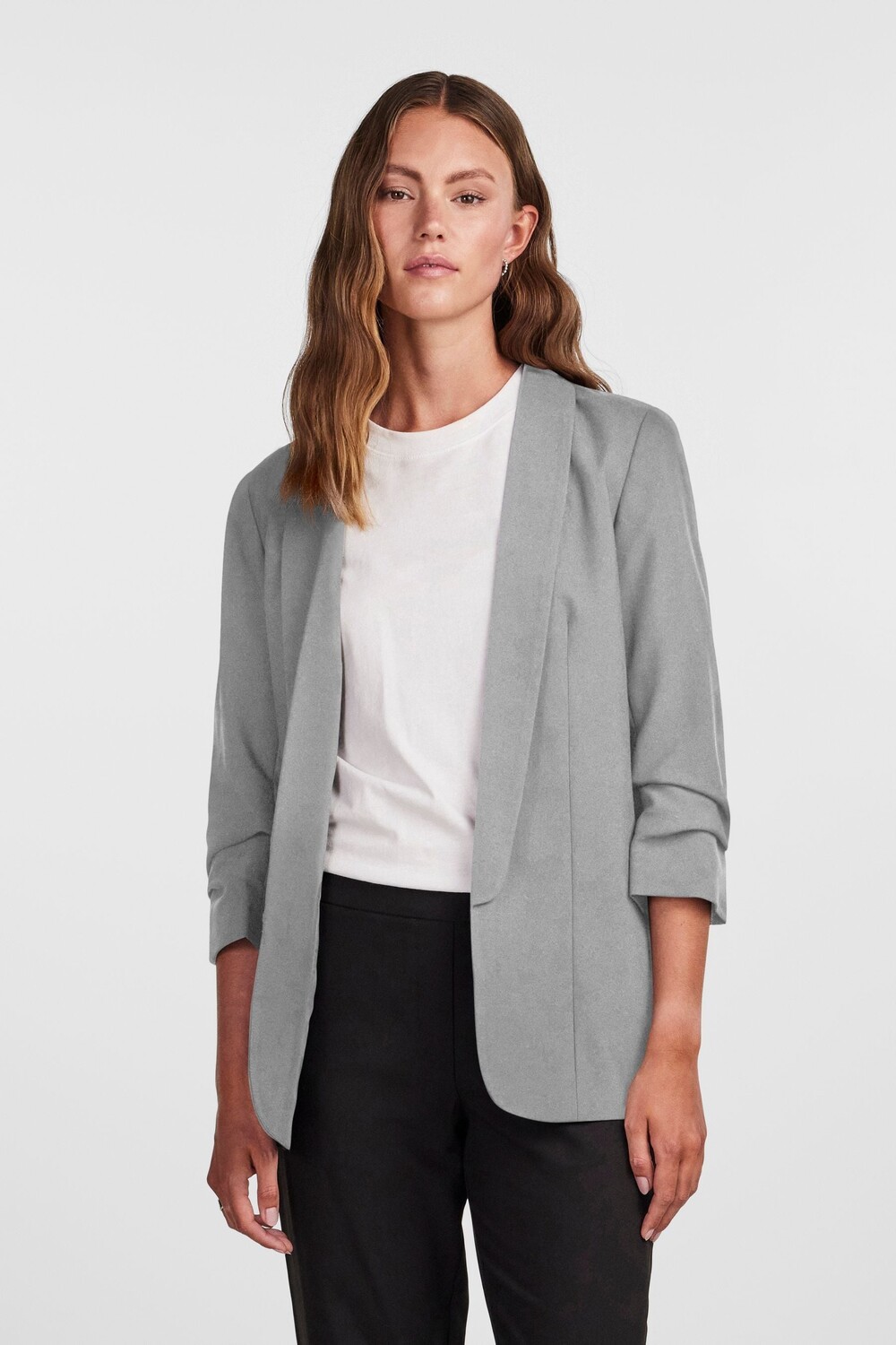 Блейзер с присборенными рукавами Pieces, серый
Блейзер с присборенными рукавами Pieces, серый