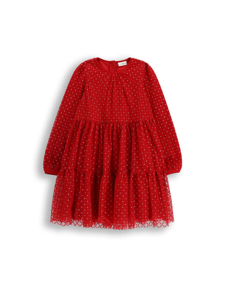 Платье из тюля красного цвета Coccodrillo
Платье из тюля красного цвета Coccodrillo