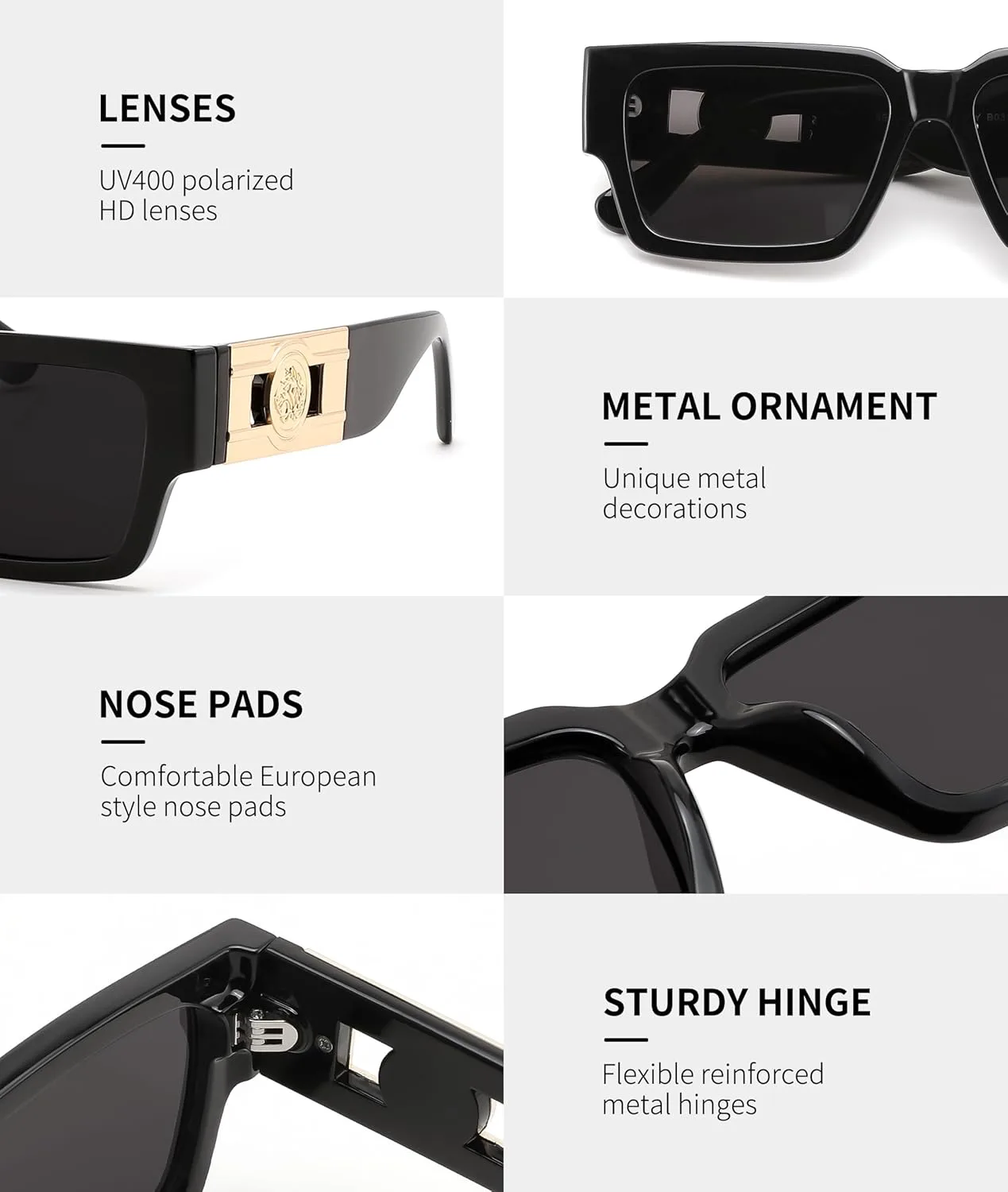 FEISEDY Ретро-модные прямоугольные поляризованные солнцезащитные очки для женщин и мужчин, классические узкие квадратные солнцезащитные очки B0314, Tortoise/Black
FEISEDY Ретро-модные прямоугольные поляризованные солнцезащитные очки для женщин и мужчин, классические узкие квадратные солнцезащитные очки B0314, Tortoise/Black