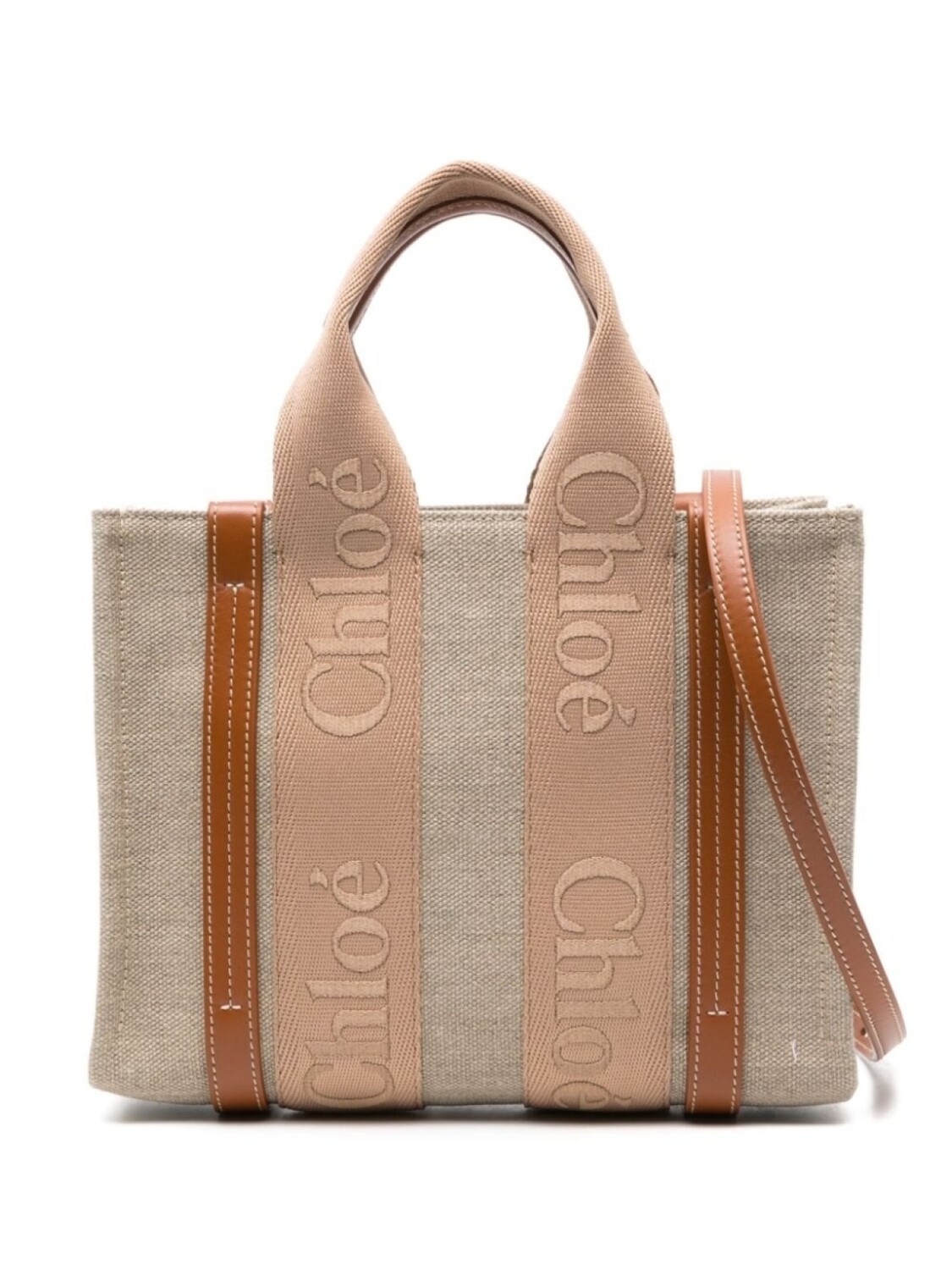 Маленькая сумка-тоут Woody Chloé, бежевый
Маленькая сумка-тоут Woody Chloé, бежевый