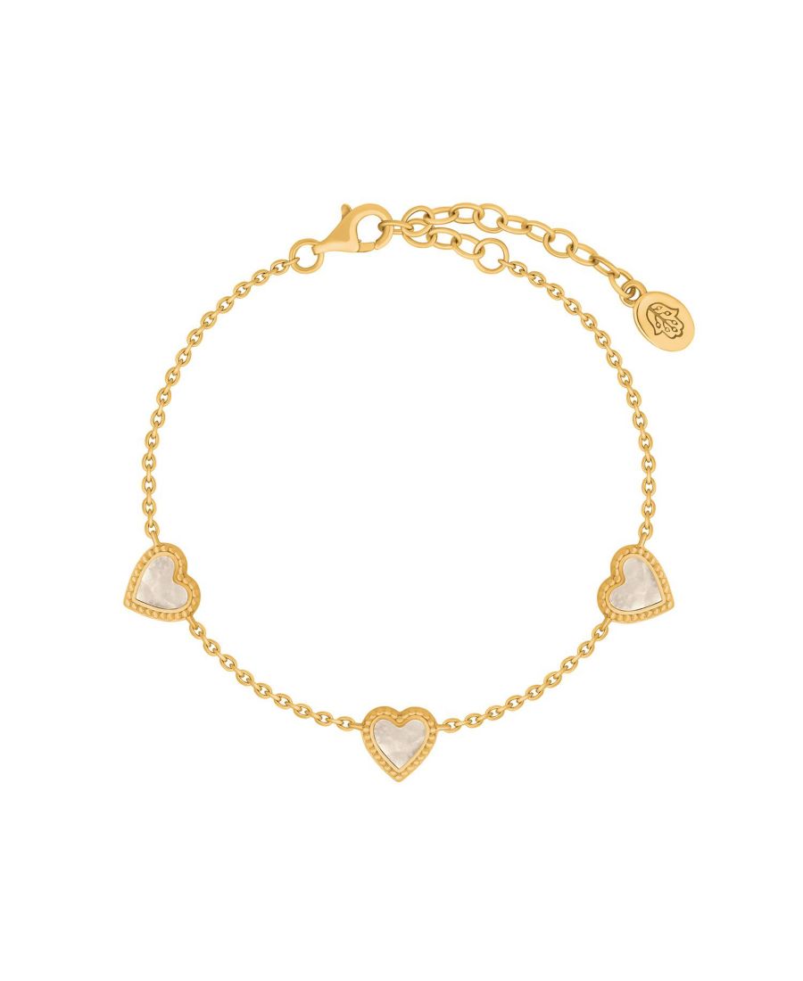 Браслет из золота в форме сердца с перламутровым камнем, выражающий искреннюю благодарность Karma and Luck, Gold/white
Браслет из золота в форме сердца с перламутровым камнем, выражающий искреннюю благодарность Karma and Luck, Gold/white