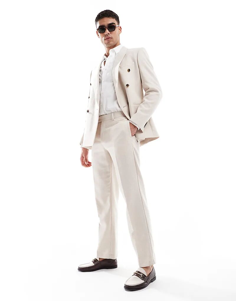 Прямые брюки из шерстяной смеси ASOS DESIGN из плетеной ткани цвета «рогожка»
Прямые брюки из шерстяной смеси ASOS DESIGN из плетеной ткани цвета «рогожка»