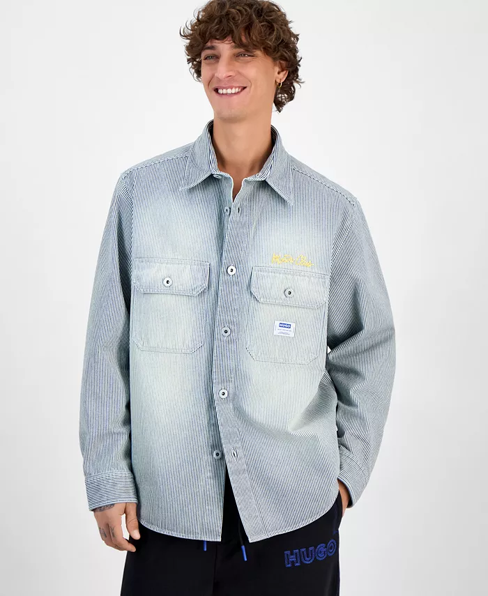 Мужская рубашка-куртка Ebolt Hugo Boss, синий
Мужская рубашка-куртка Ebolt Hugo Boss, синий