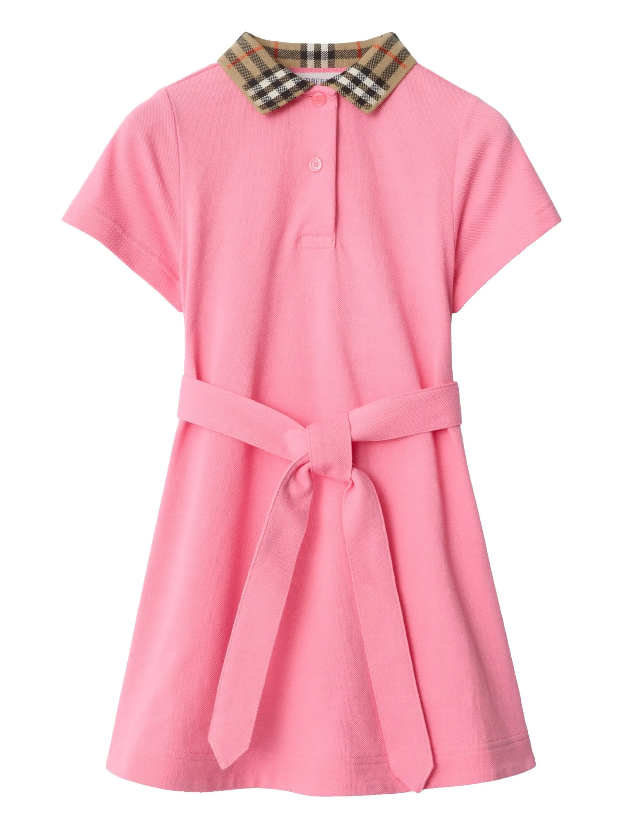 Платье с воротником в клетку Burberry Kids, розовый
Платье с воротником в клетку Burberry Kids, розовый