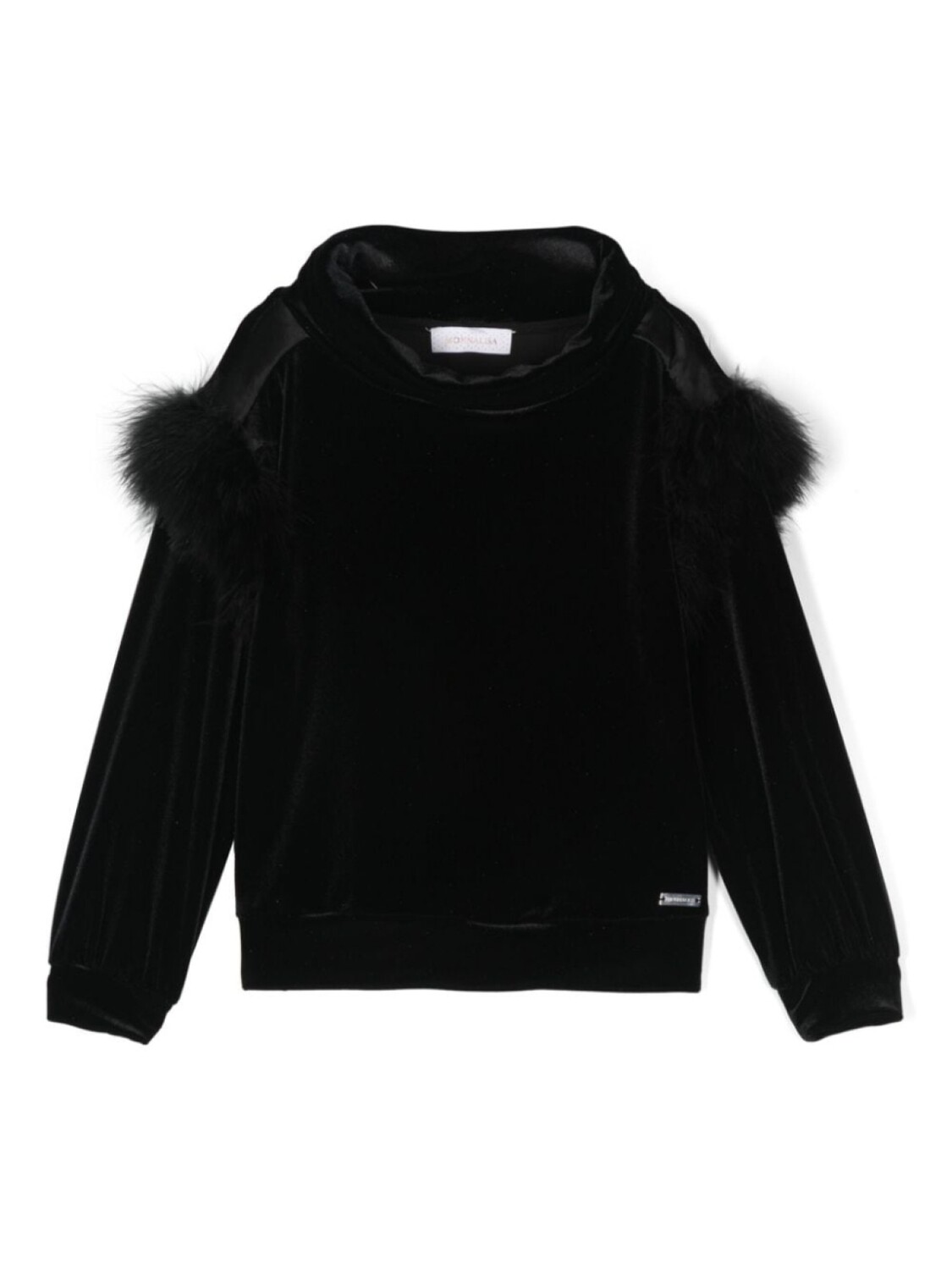 Monnalisa блузка с перьями, черный
Monnalisa блузка с перьями, черный