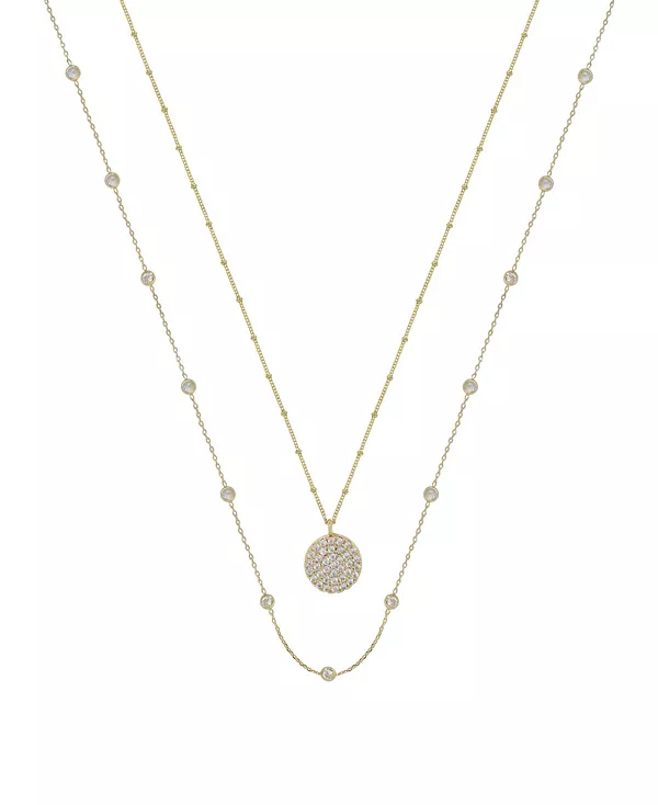 Комплект ожерелий с хрустальными дисками Ettika, gold
Комплект ожерелий с хрустальными дисками Ettika, gold