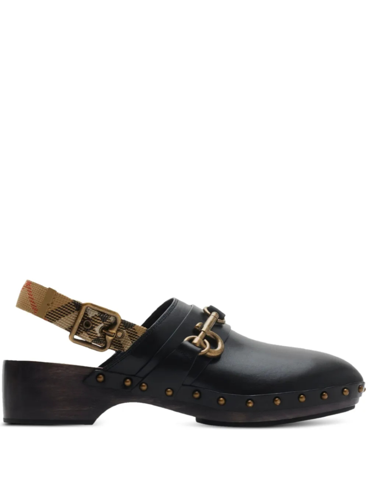 Сабо с кожаным ремешком Burberry, черный
Сабо с кожаным ремешком Burberry, черный