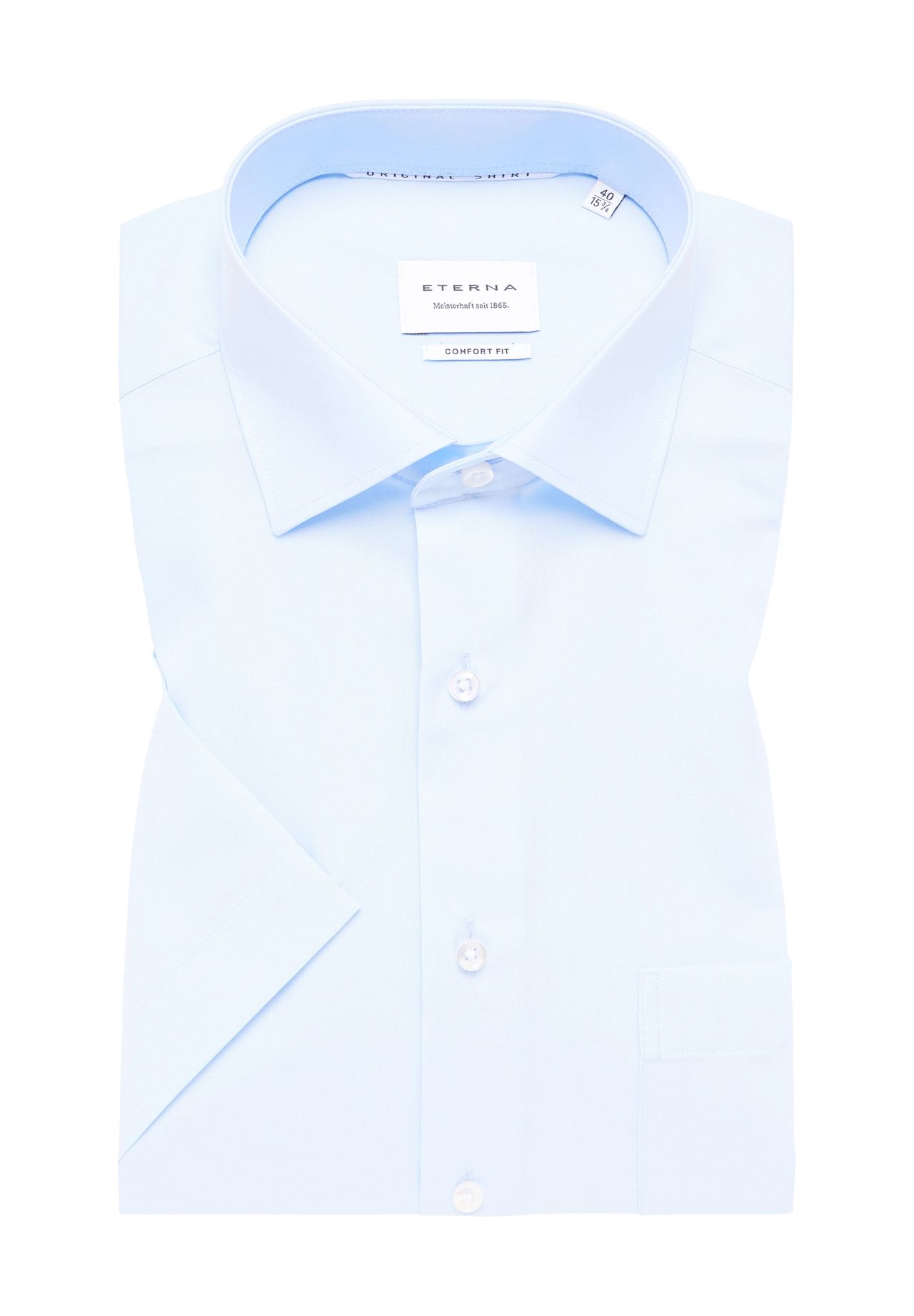 Рубашка Original Shirt Деловая, с короткими рукавами, комфортной посадки, мужская ETERNA, цвет 10 Hellblau
Рубашка Original Shirt Деловая, с короткими рукавами, комфортной посадки, мужская ETERNA, цвет 10 Hellblau