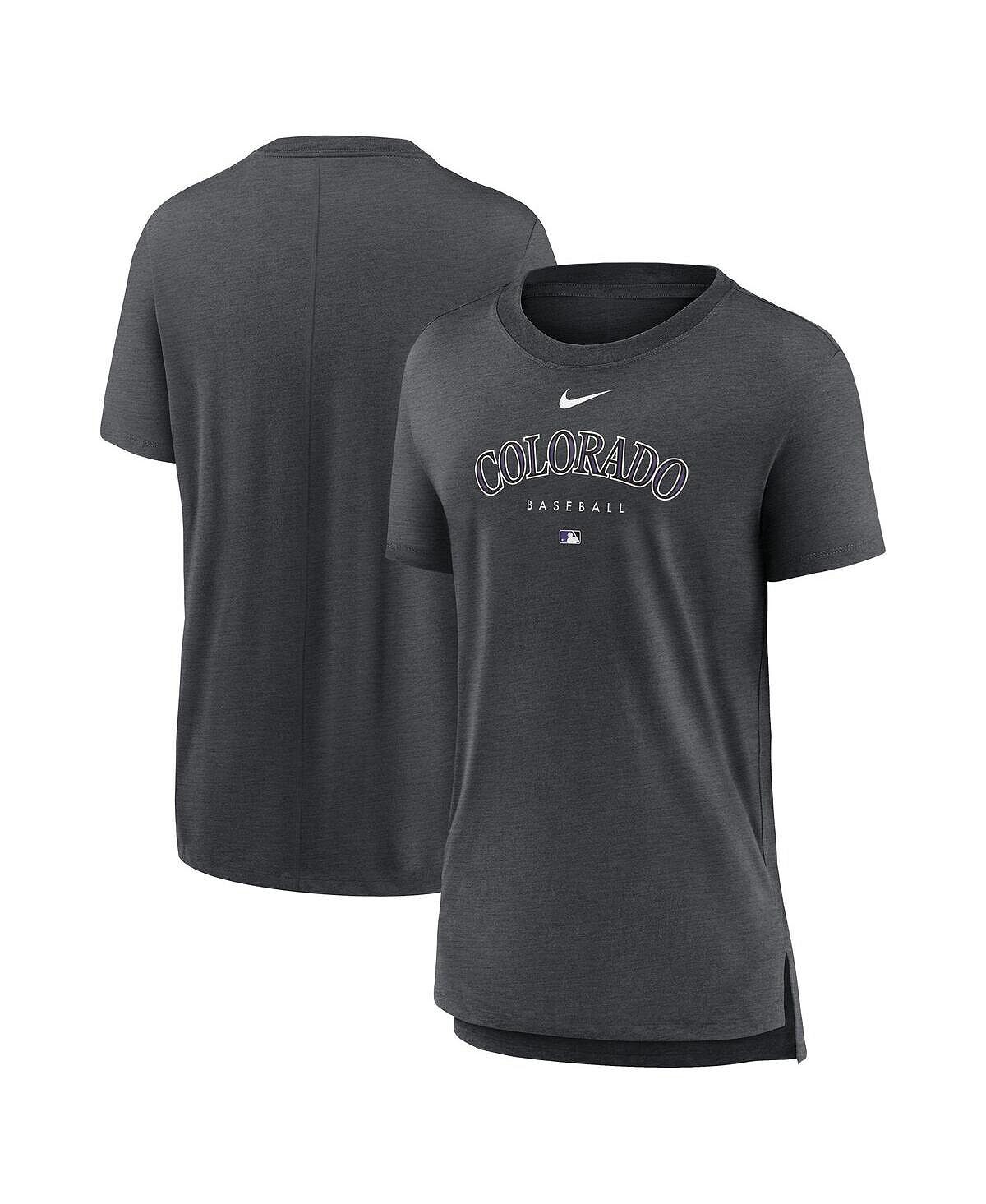 Женская футболка цвета угольно-серого цвета Colorado Rockies Authentic Collection Early Work Tri-Blend Nike
Женская футболка цвета угольно-серого цвета Colorado Rockies Authentic Collection Early Work Tri-Blend Nike
