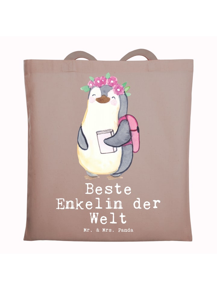 Сумка Mr. & Mrs. Panda Tragetasche Pinguin Beste Enkelin der Welt mit ..., коричневая пастель
Сумка Mr. & Mrs. Panda Tragetasche Pinguin Beste Enkelin der Welt mit ..., коричневая пастель