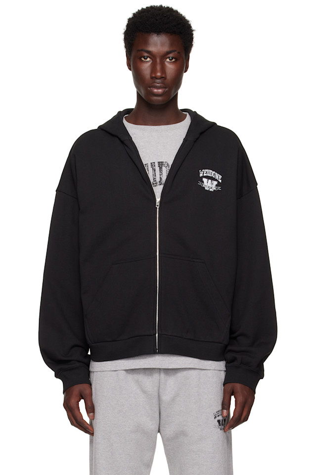 Колледж худи с молнией We11Done, черный
Колледж худи с молнией We11Done, черный