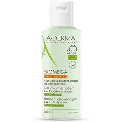 Exomega Control 2In1 Смягчающий очищающий гель 200 мл, A-Derma
Exomega Control 2In1 Смягчающий очищающий гель 200 мл, A-Derma