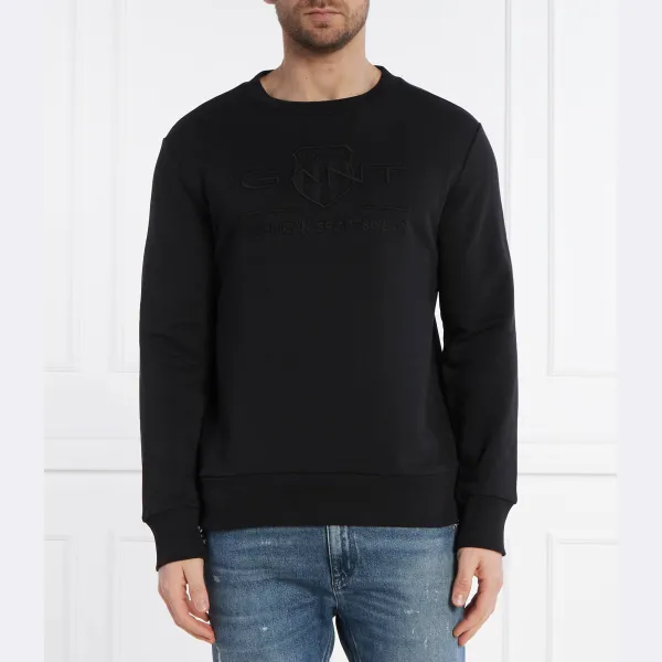 Толстовка обычного кроя в тон Gant, черный
Толстовка обычного кроя в тон Gant, черный