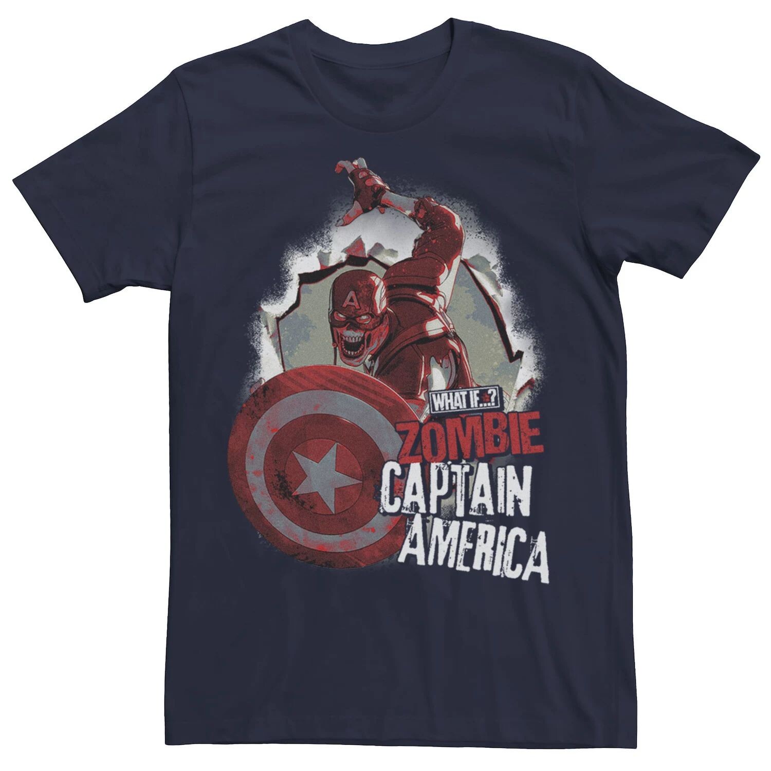 Мужская футболка с плакатом «Что если Капитан Америка: взрыв зомби» Licensed Character
Мужская футболка с плакатом «Что если Капитан Америка: взрыв зомби» Licensed Character