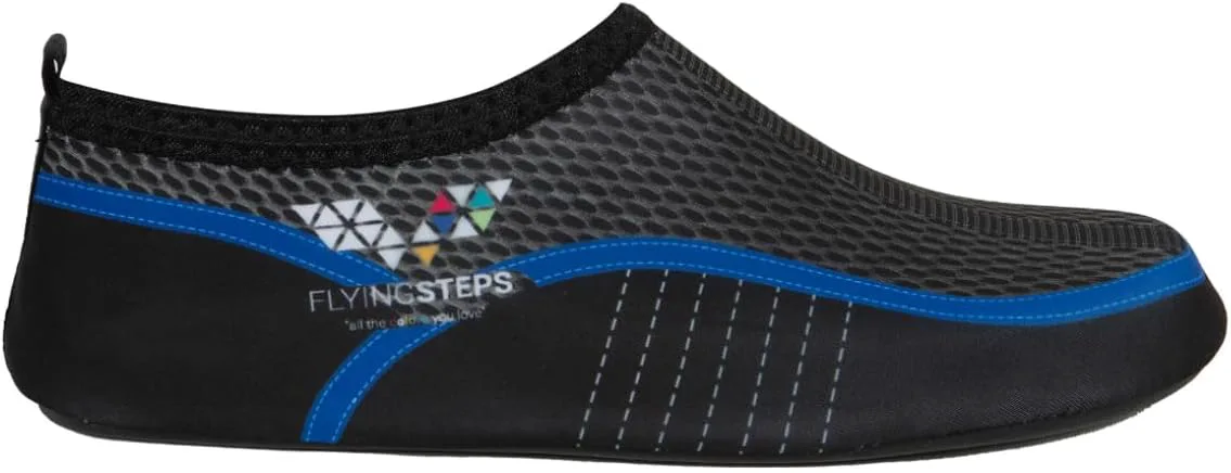 Водные туфли Flyingsteps для мужчин и женщин, быстро сохнущие обувь для водных видов спорта, пляжа, плавания, серфинга и бега, черный
Водные туфли Flyingsteps для мужчин и женщин, быстро сохнущие обувь для водных видов спорта, пляжа, плавания, серфинга и бега, черный