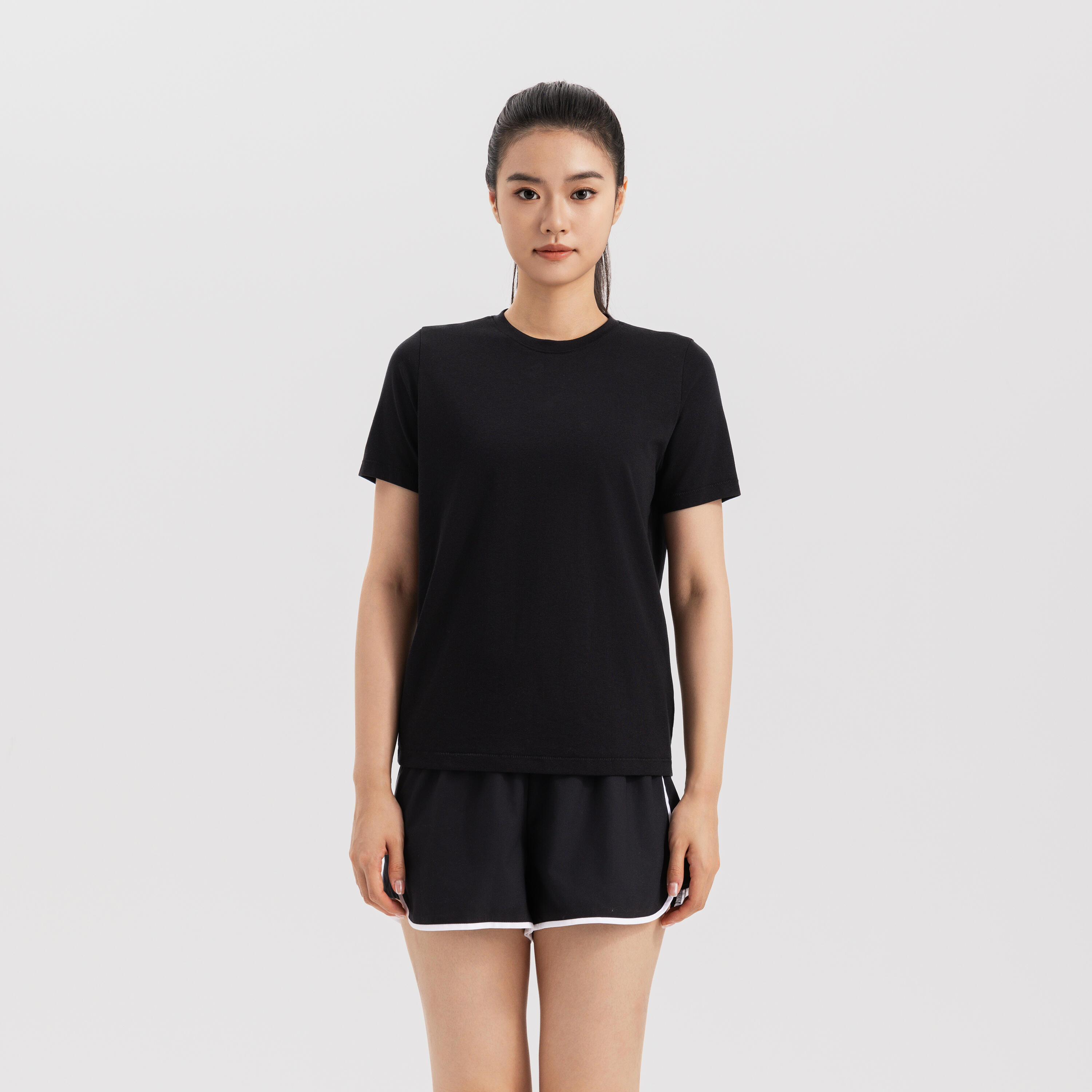 Женская базовая тренировочная футболка из охлаждающего хлопка Decathlon
Женская базовая тренировочная футболка из охлаждающего хлопка Decathlon