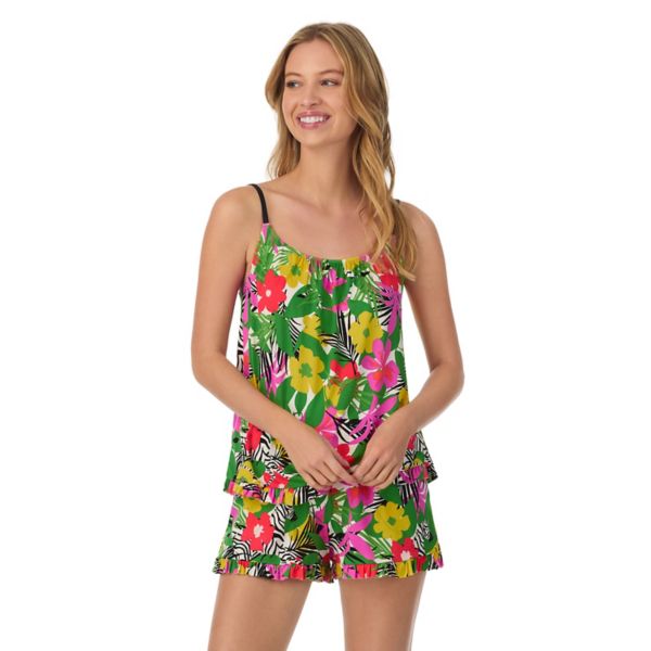 Женский комплект пижамы с плиссированным топом и шортами Beauty Sleep Social, мультиколор
Женский комплект пижамы с плиссированным топом и шортами Beauty Sleep Social, мультиколор